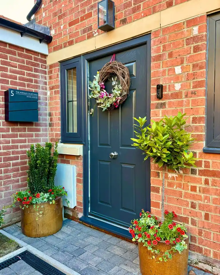 front entrance planters