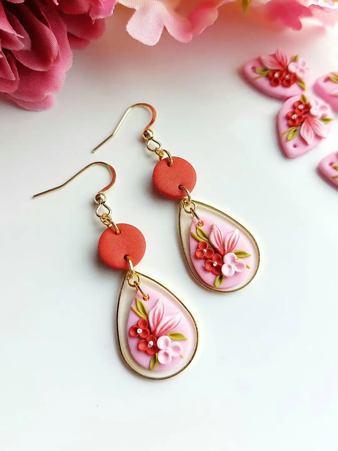13 Polymer Clay Earring Ideas 3 girls clay earrings