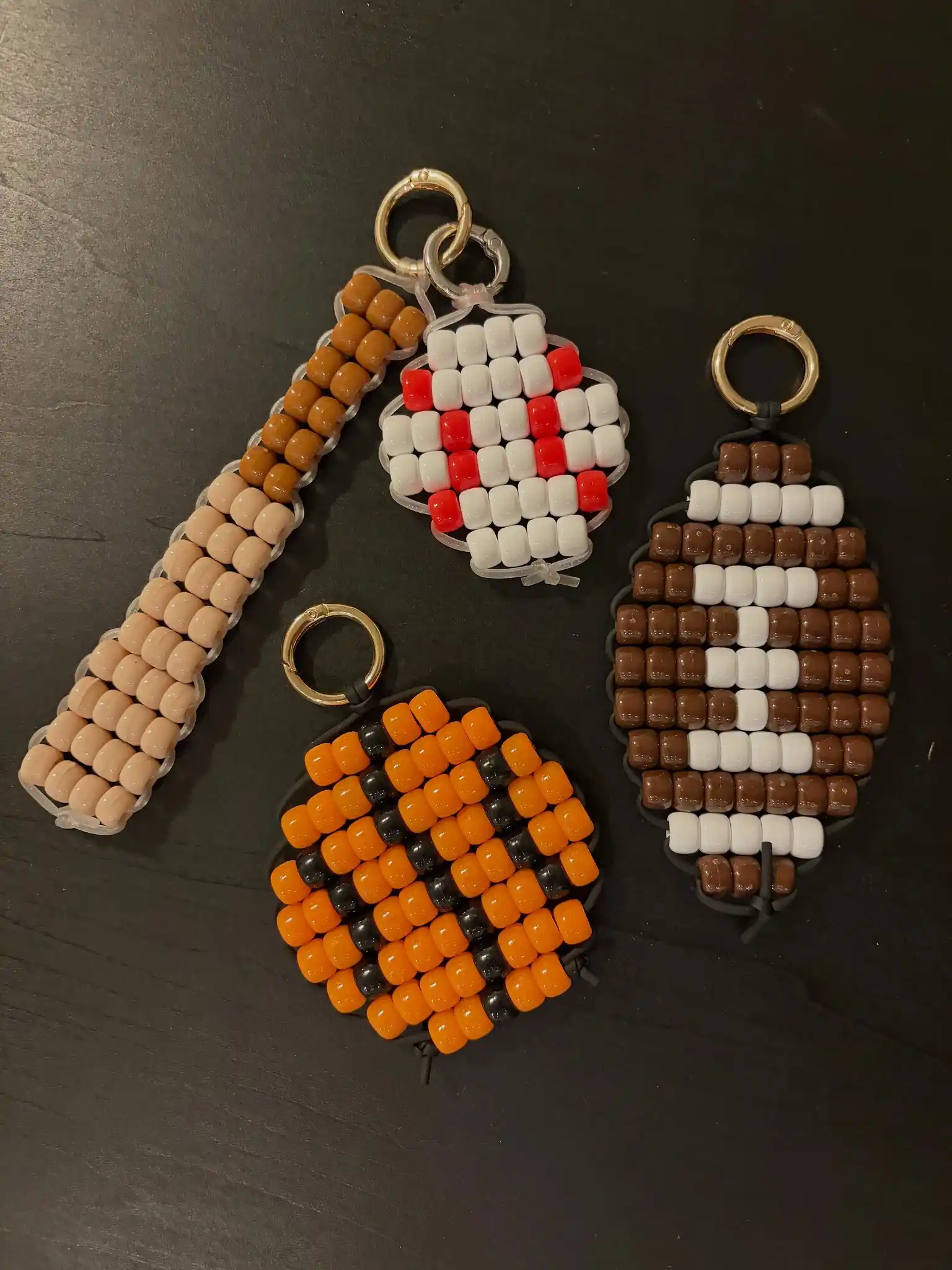 handmade keychain beaded