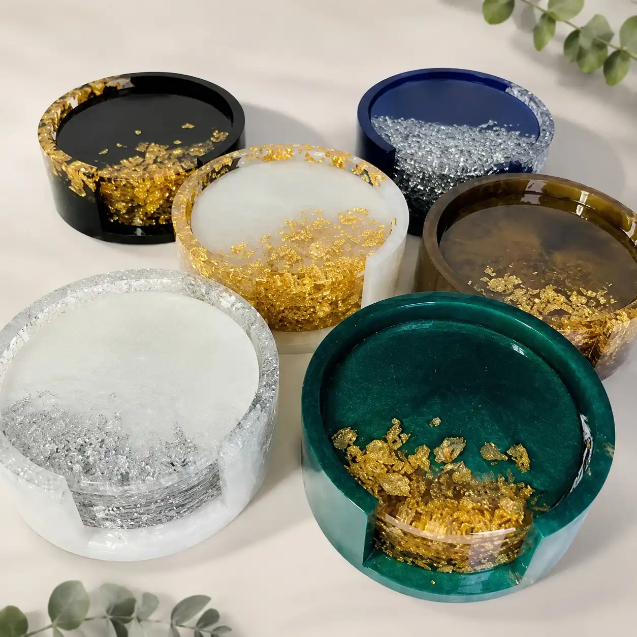 handmade resin coaster