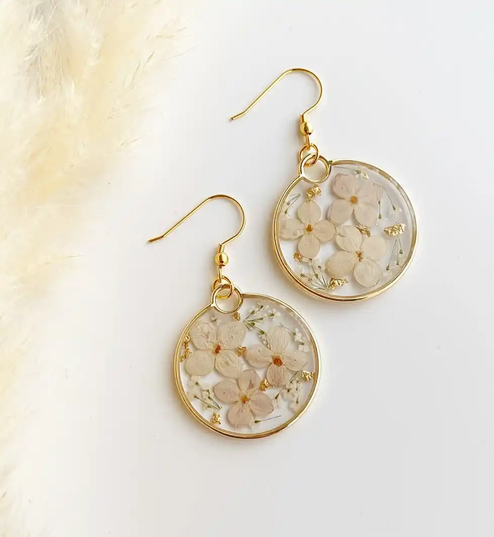 handmade resin earrings