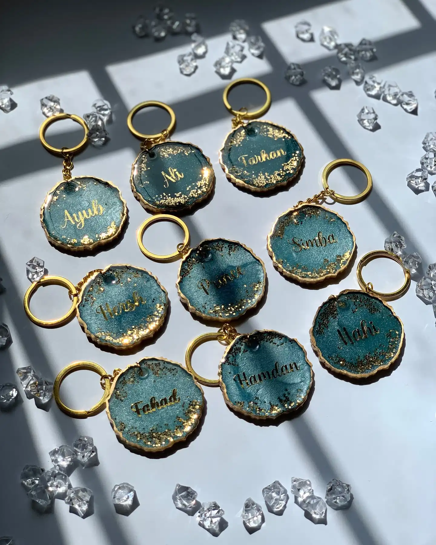 handmade resin keychain