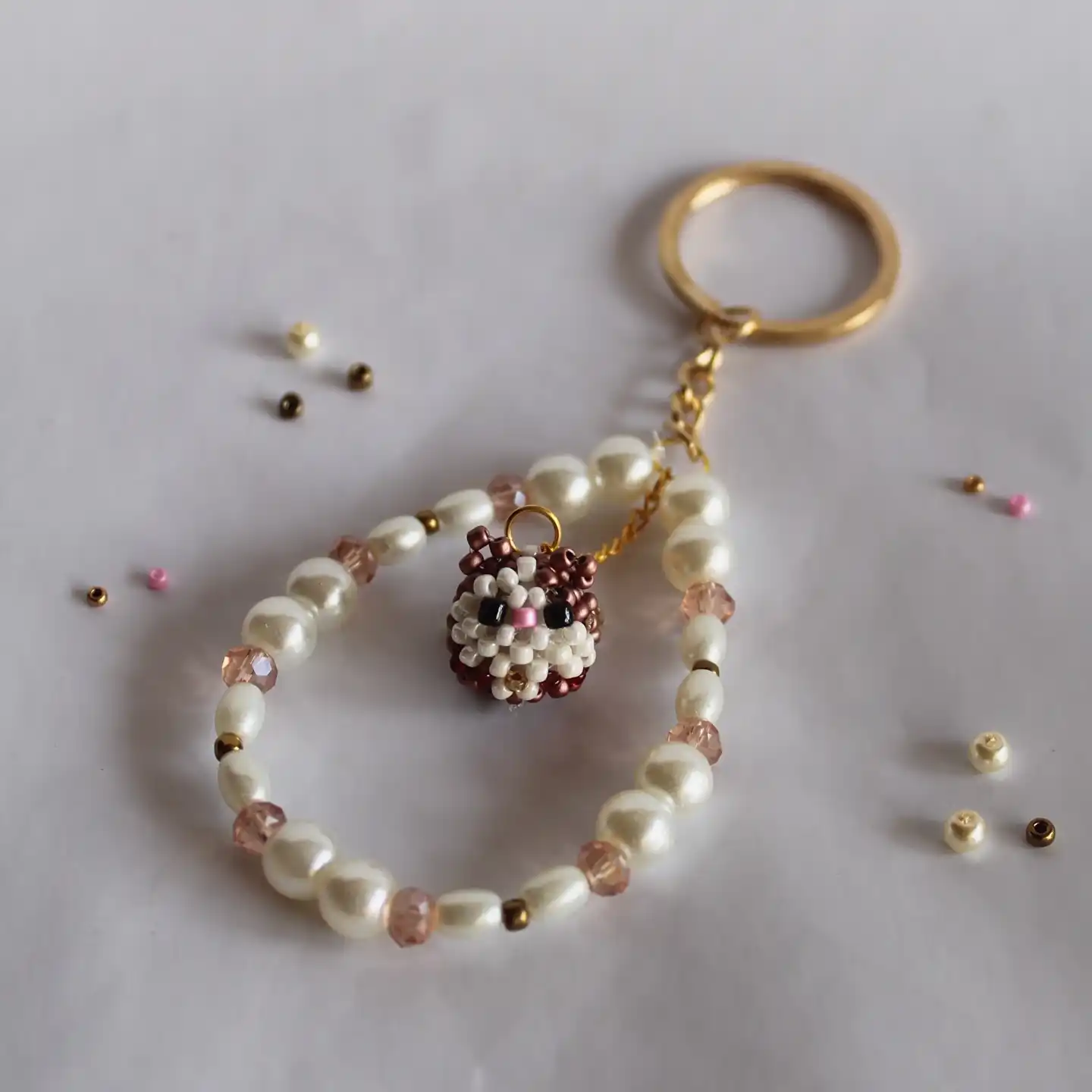handmae beaded keychain