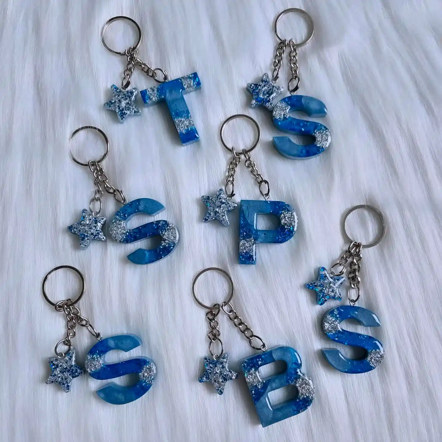 initial letter keychain