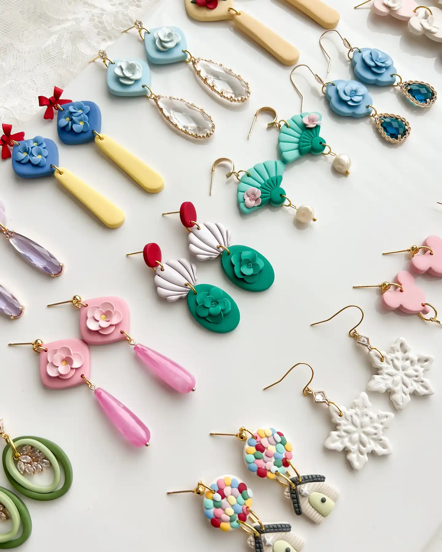 13 Polymer Clay Earring Ideas 4 ladies clay earrings