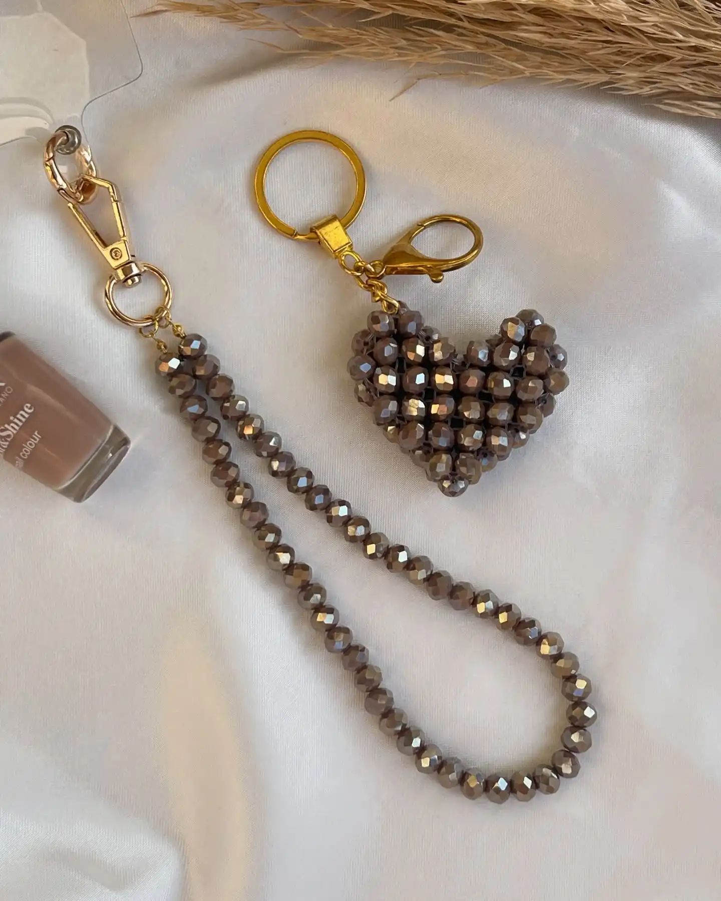 luxury bead keychain