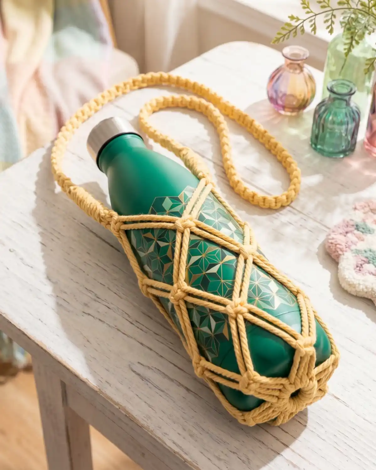 18 Macrame Gift Ideas to Make and Sell 19 macrame bottle holder