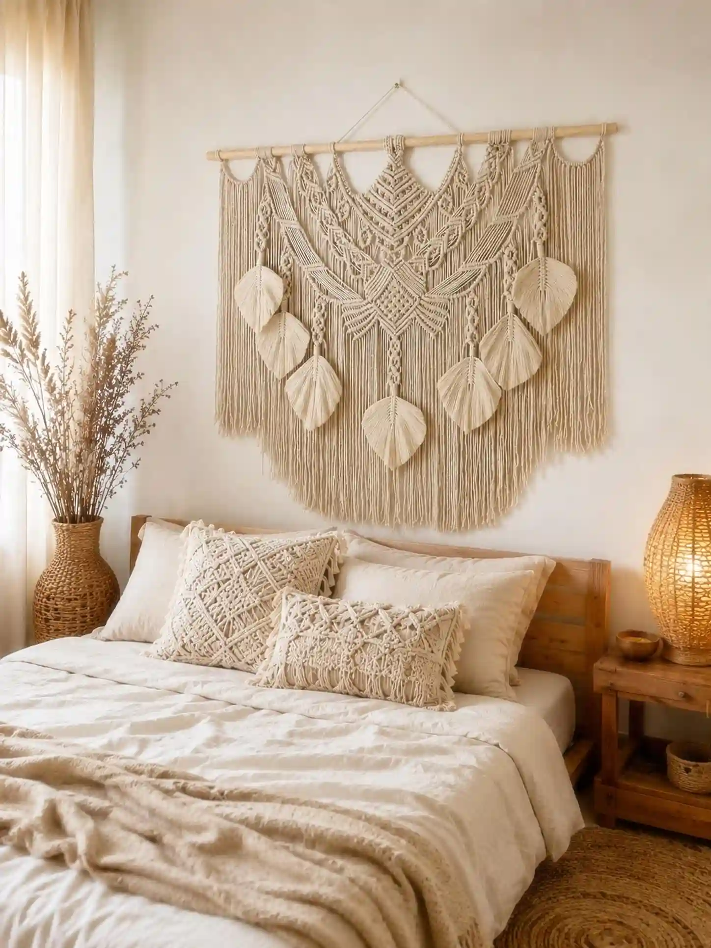 15 Macrame Room Decor for Teens 9 macrame headboard decor