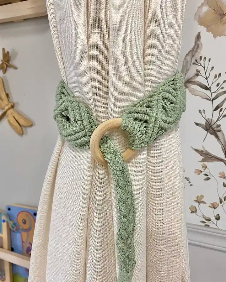 15 Macrame Room Decor for Teens 12 macrame tiebacks