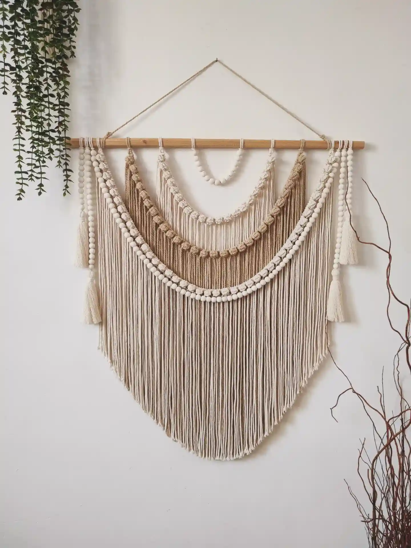 macrame wall accent