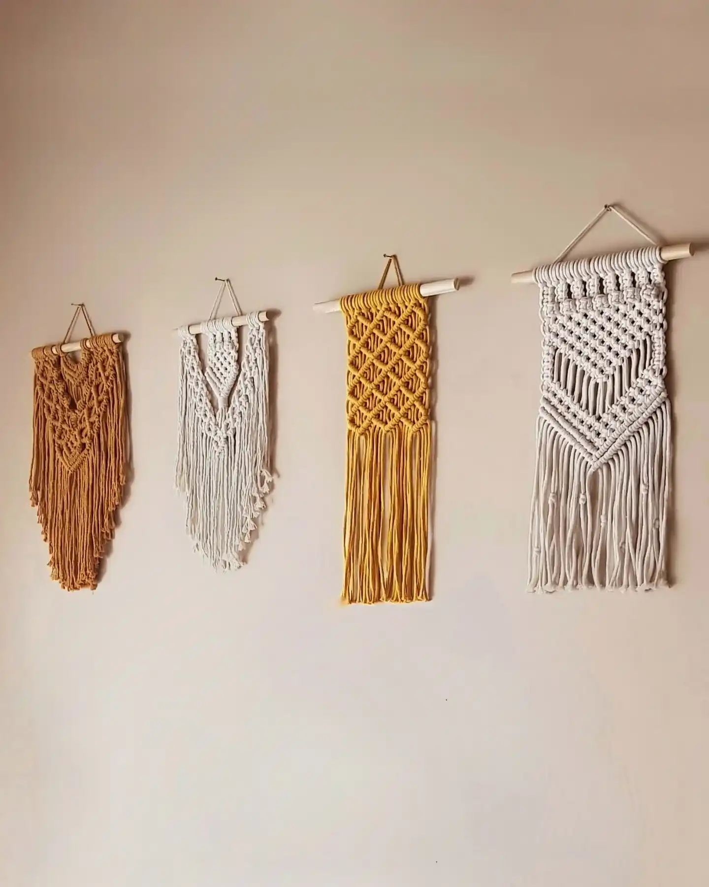 macrame wall pattern