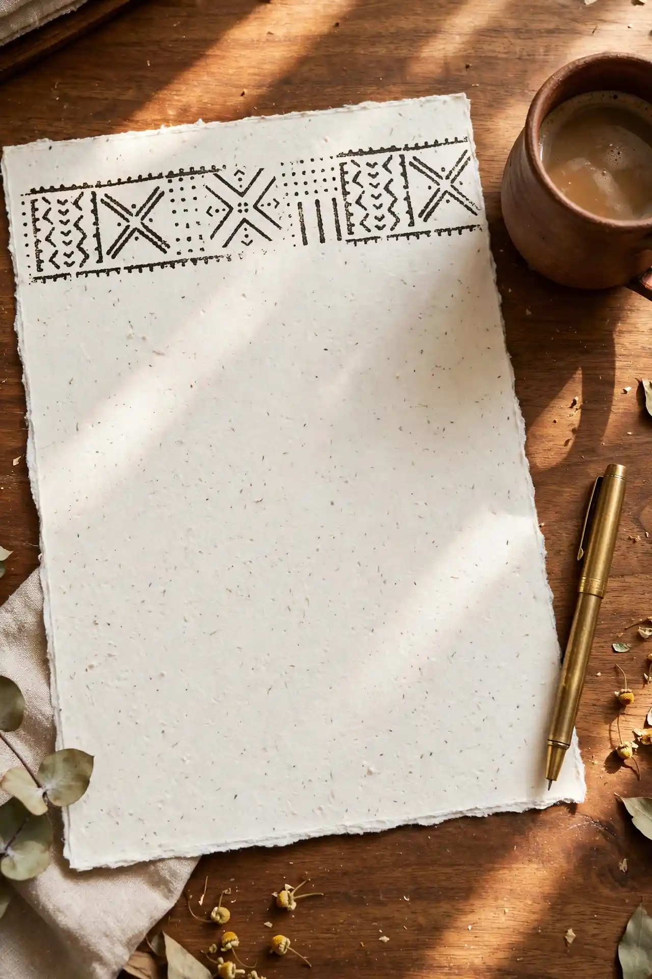 mudcloth letterhead lifestyle