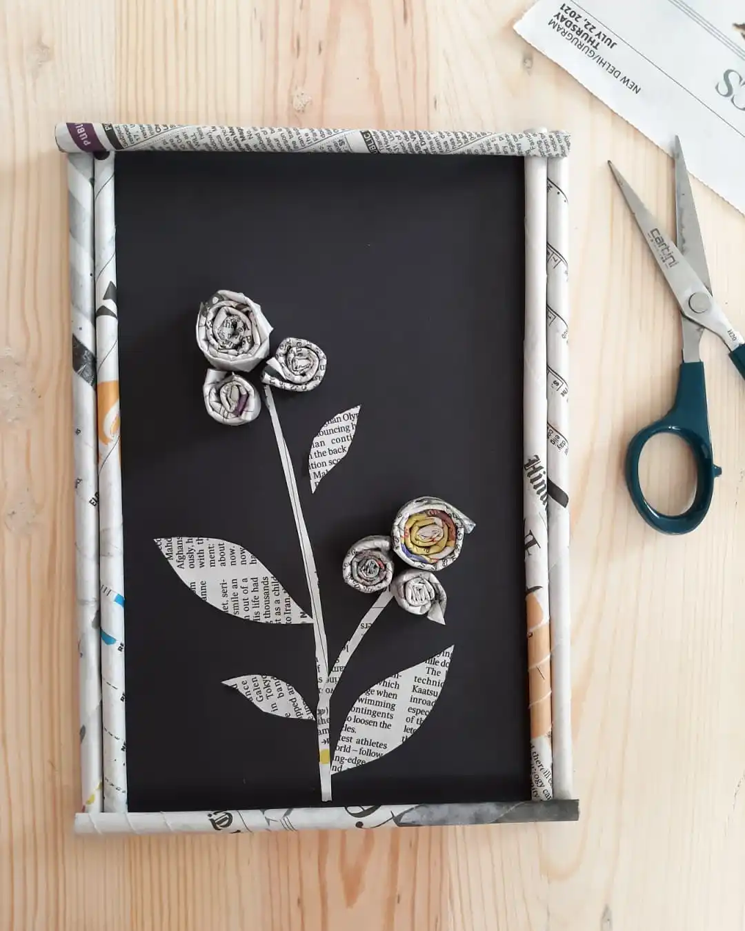 16 Newspaper Craft Ideas That Cost You Nothing 8 newspaper craft wall decor