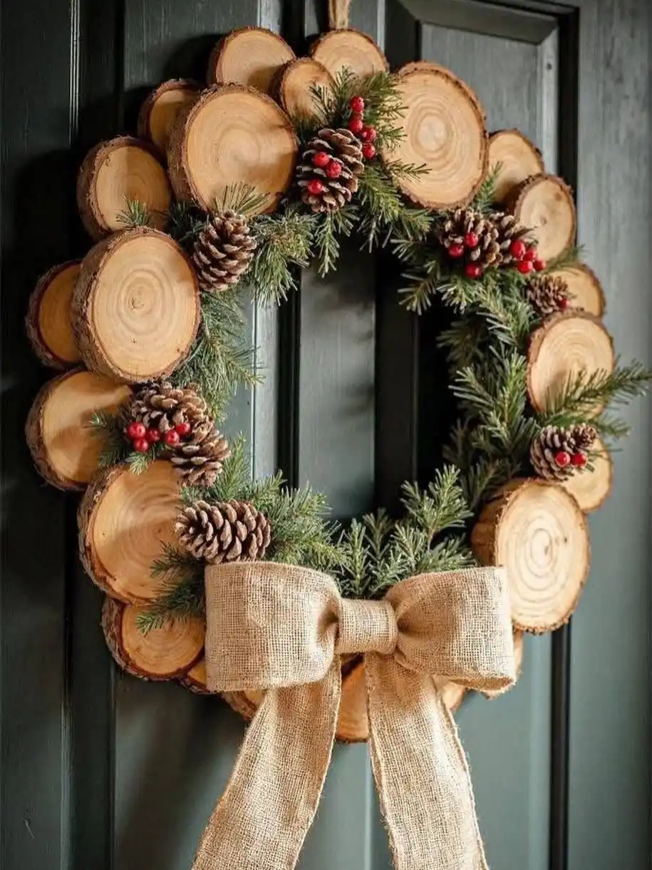pallet wood wreath