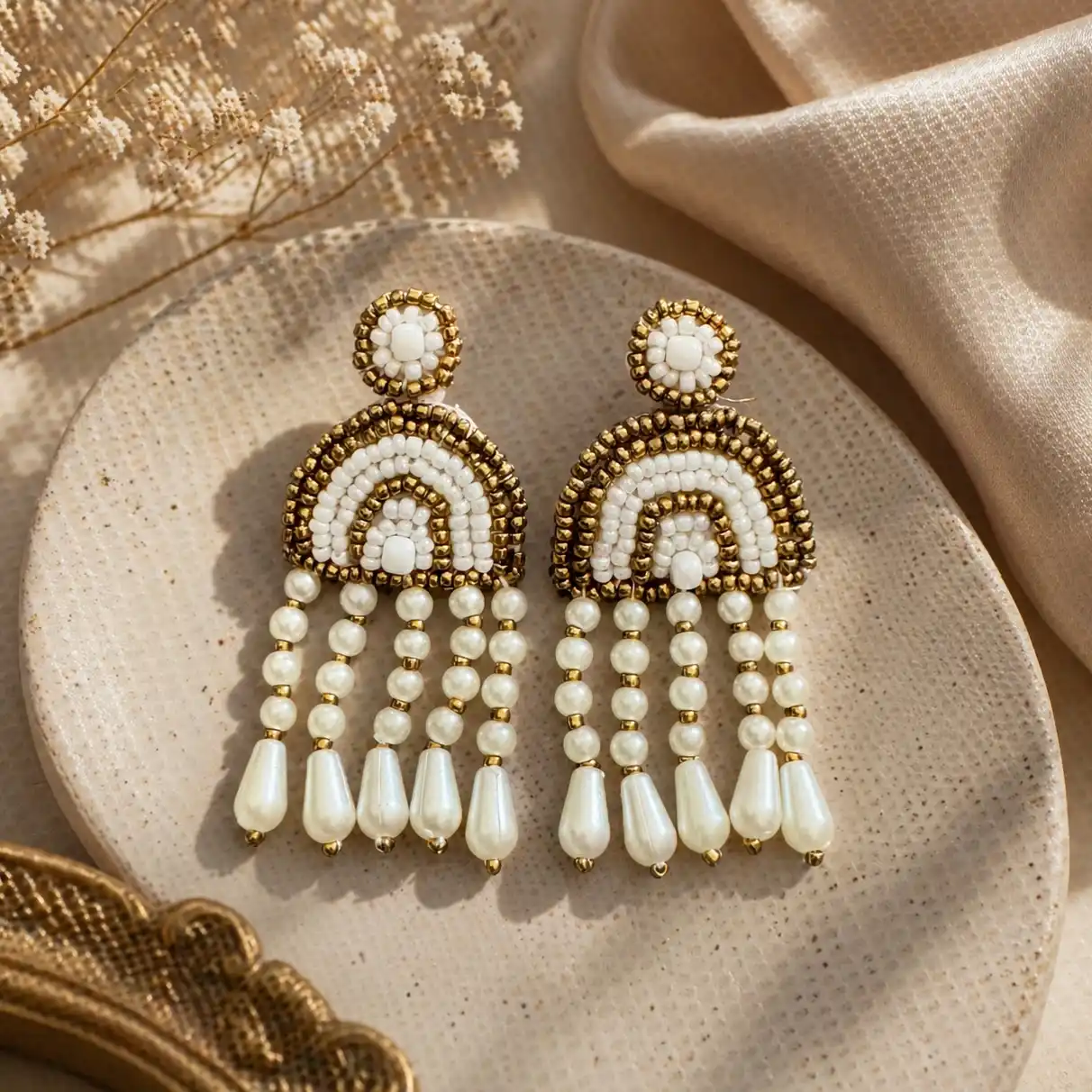 pearl earrings