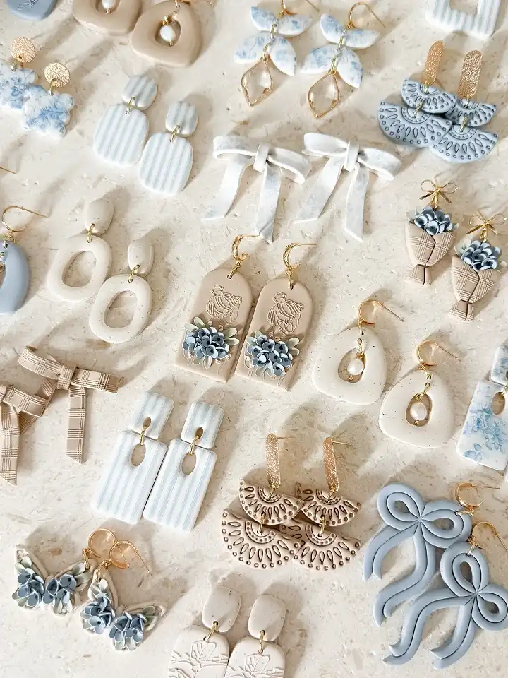polymer clay earrings
