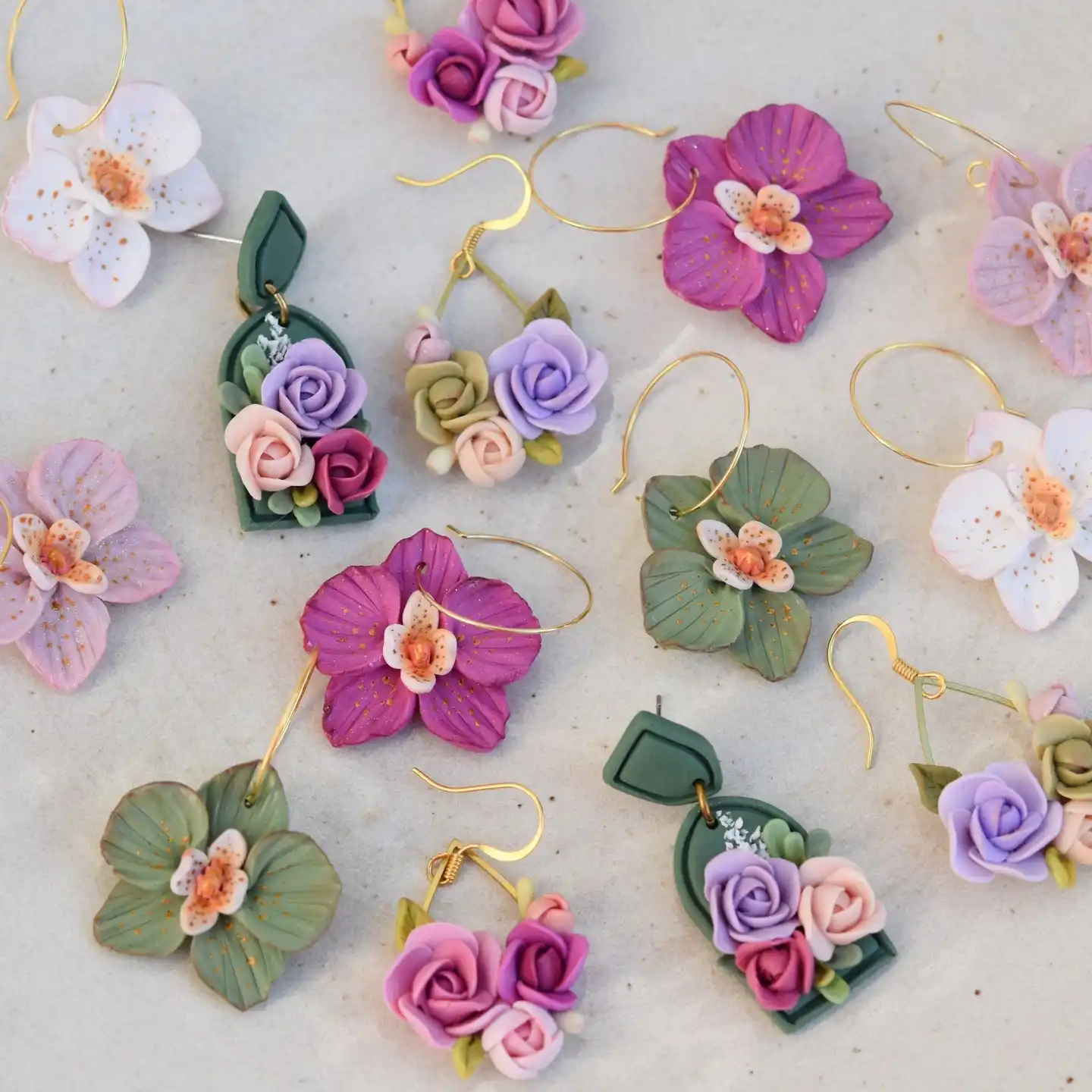 13 Polymer Clay Earring Ideas 6 polymer clay earrings