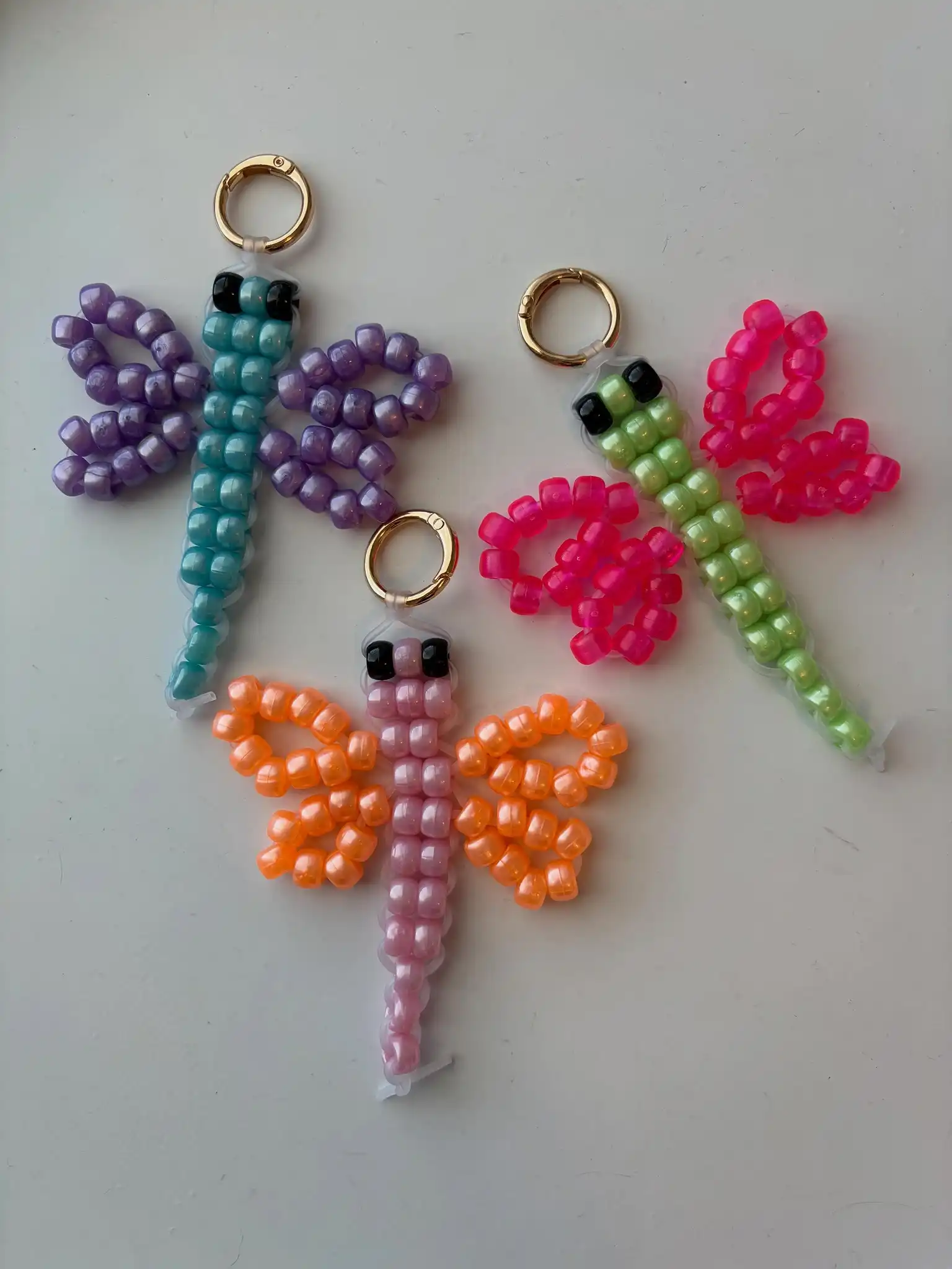 stylish bead keychains