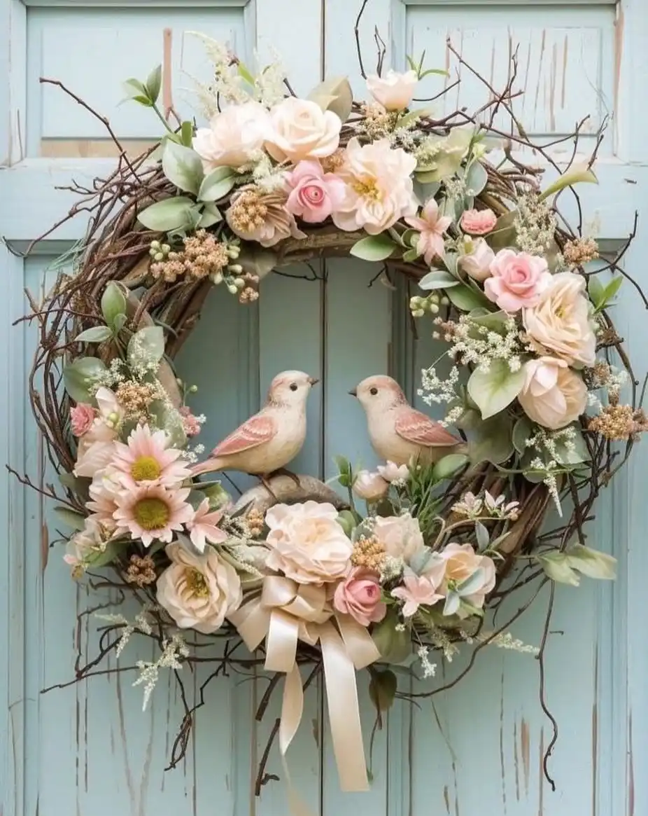 15 Summer Wreath Ideas for the Front Door 9 summer wreath decor