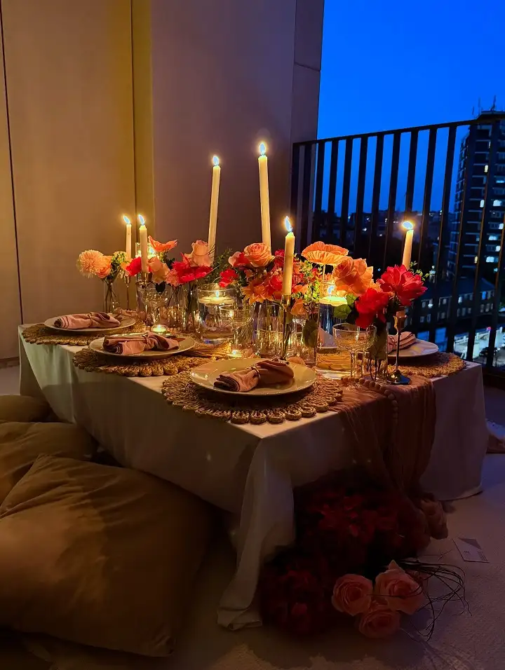 15 Summer Small Balcony Entertaining Ideas 10 8. Ditch the Chairs for a Low Floor Feast