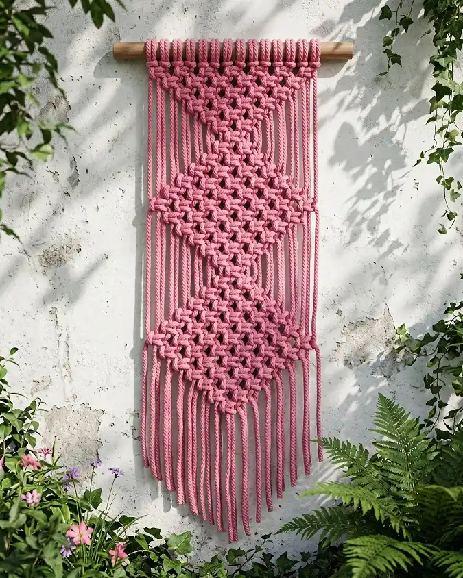 wall macrame art