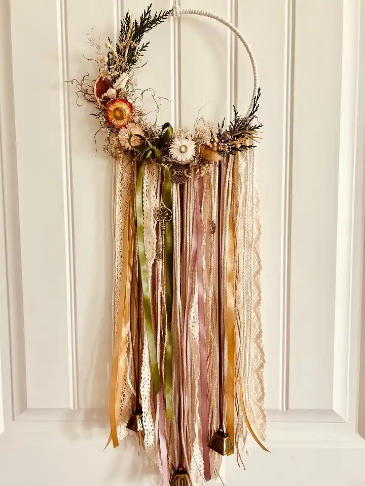 Boho front door wreath