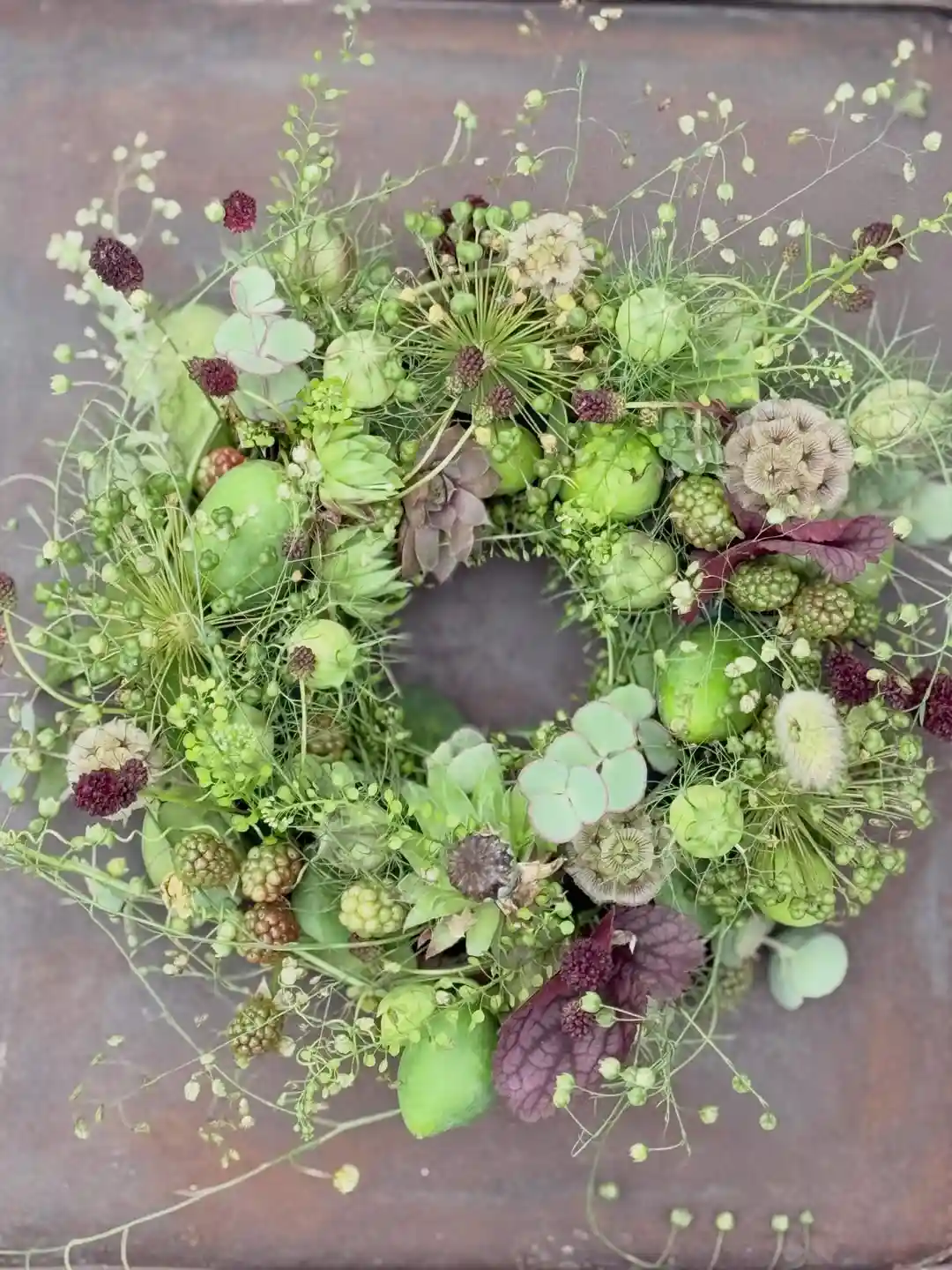Fall greenery wreath