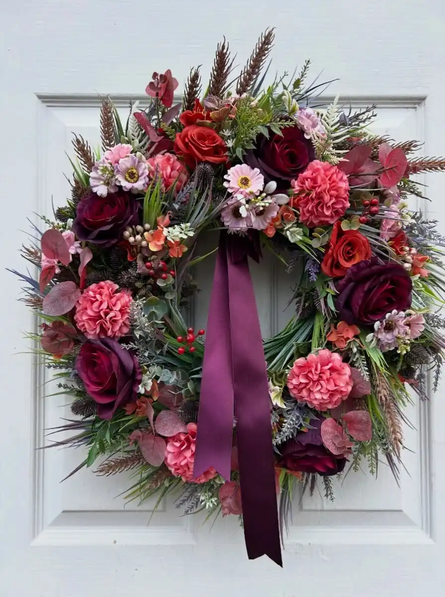 Flower wreath DIY