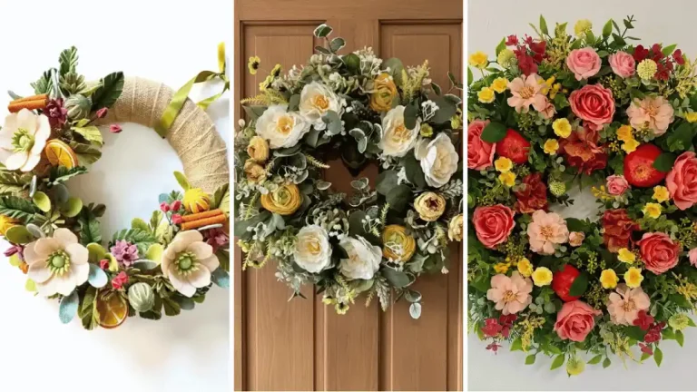 19 Wreath Ideas Using Faux Flowers 21 Wreath Ideas Using Faux Flowers