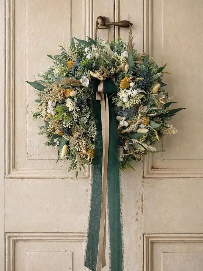 Year round greenery wreath