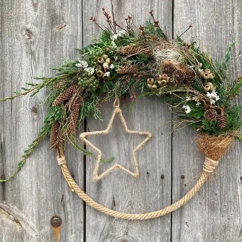 boho christmas wreath