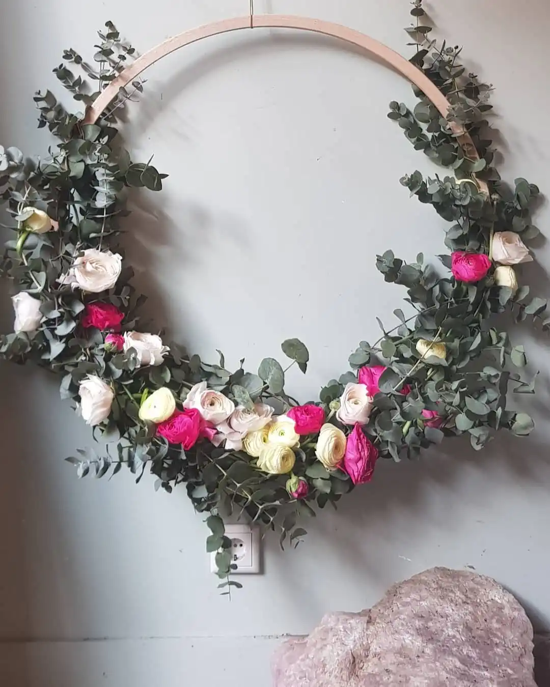 boho eucalyptus wreath