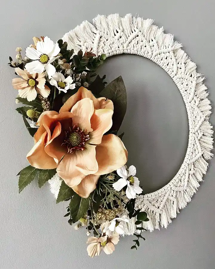 boho macrame wreath
