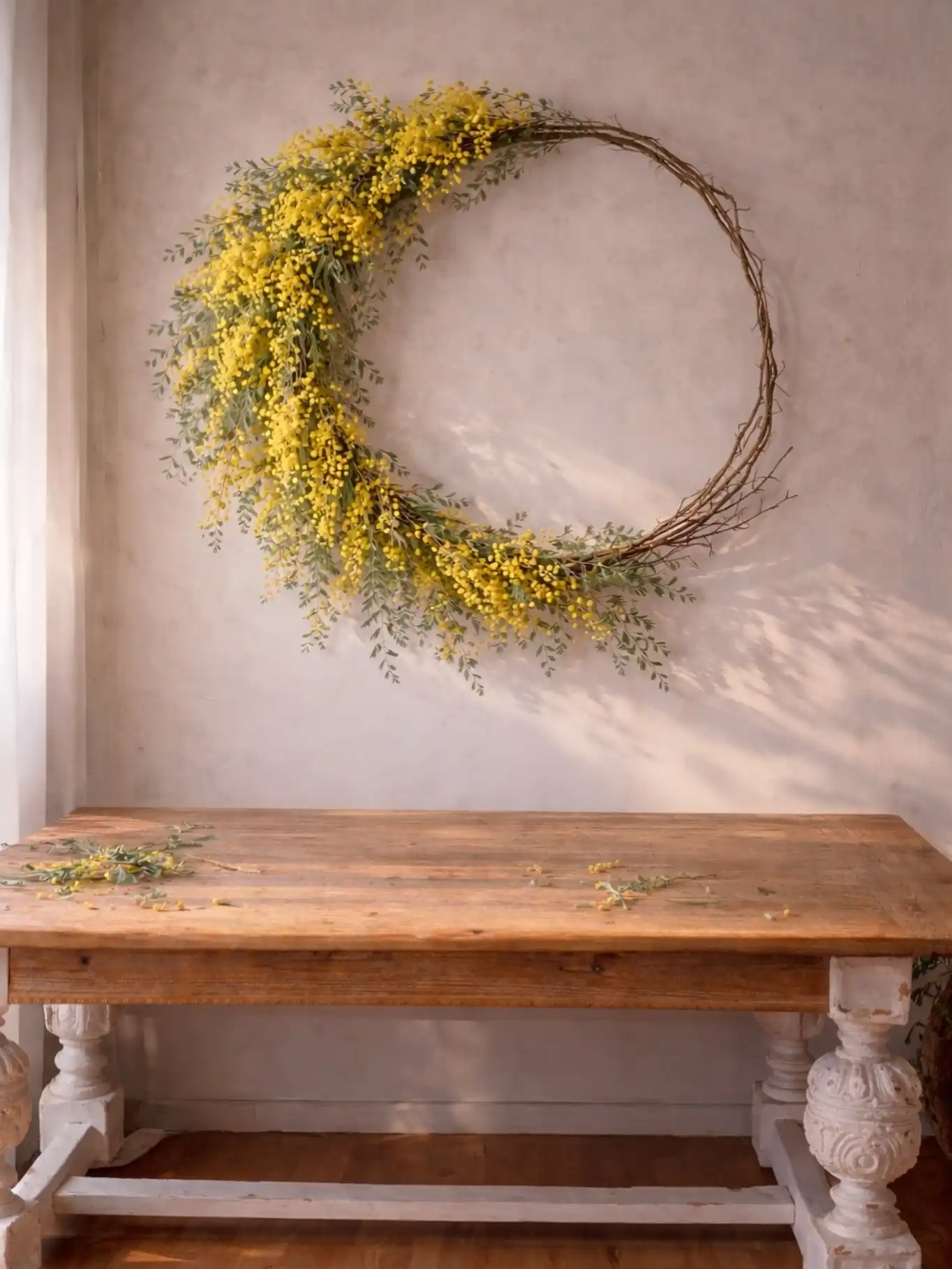 boho minimalist wreath