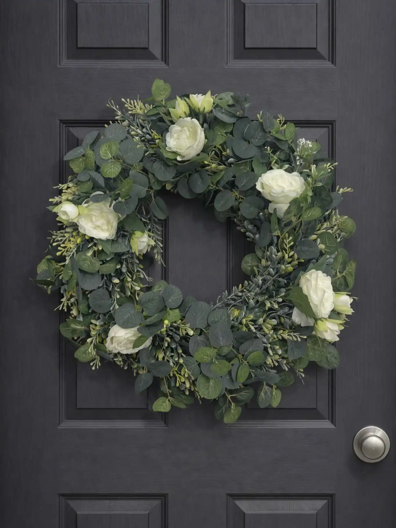 evergreen faux wreath