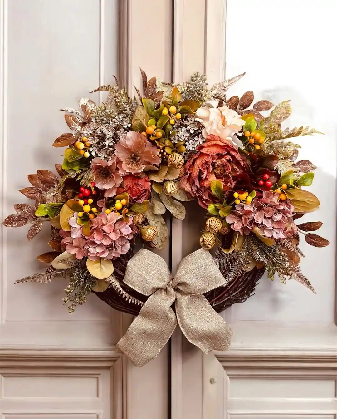 fall front door wreath