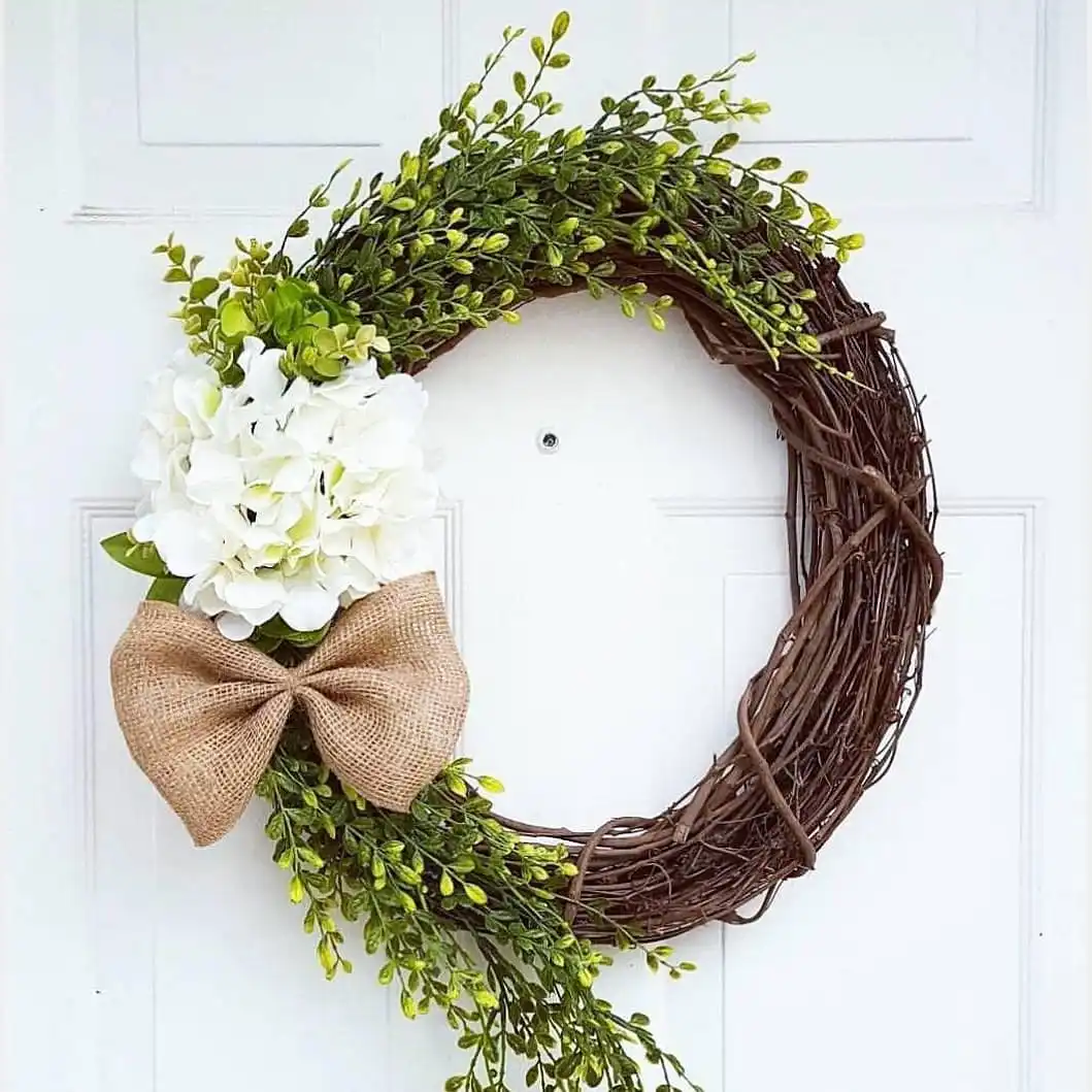 farmhouse grapevine wreath