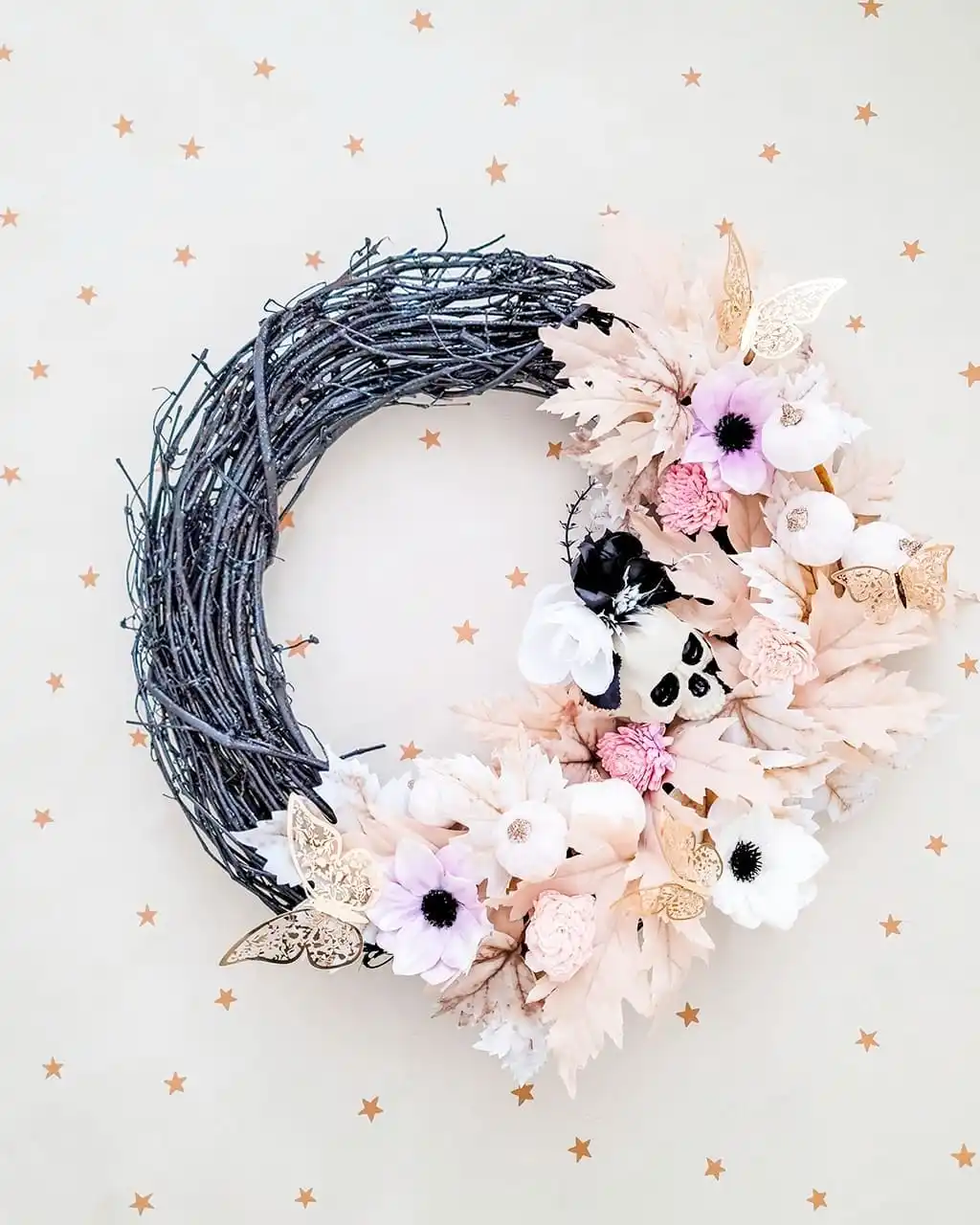 grapevine wreath halloween