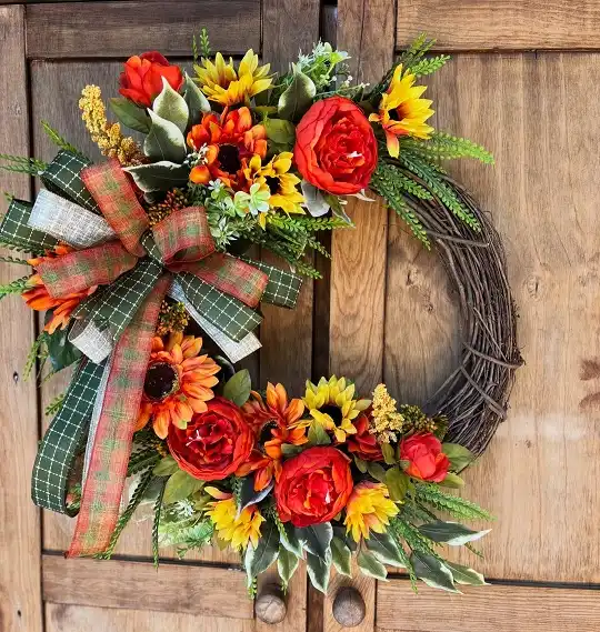 grapevine wreath winter