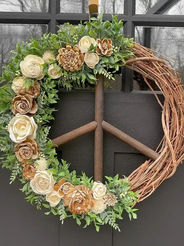 modern grapevine wreath