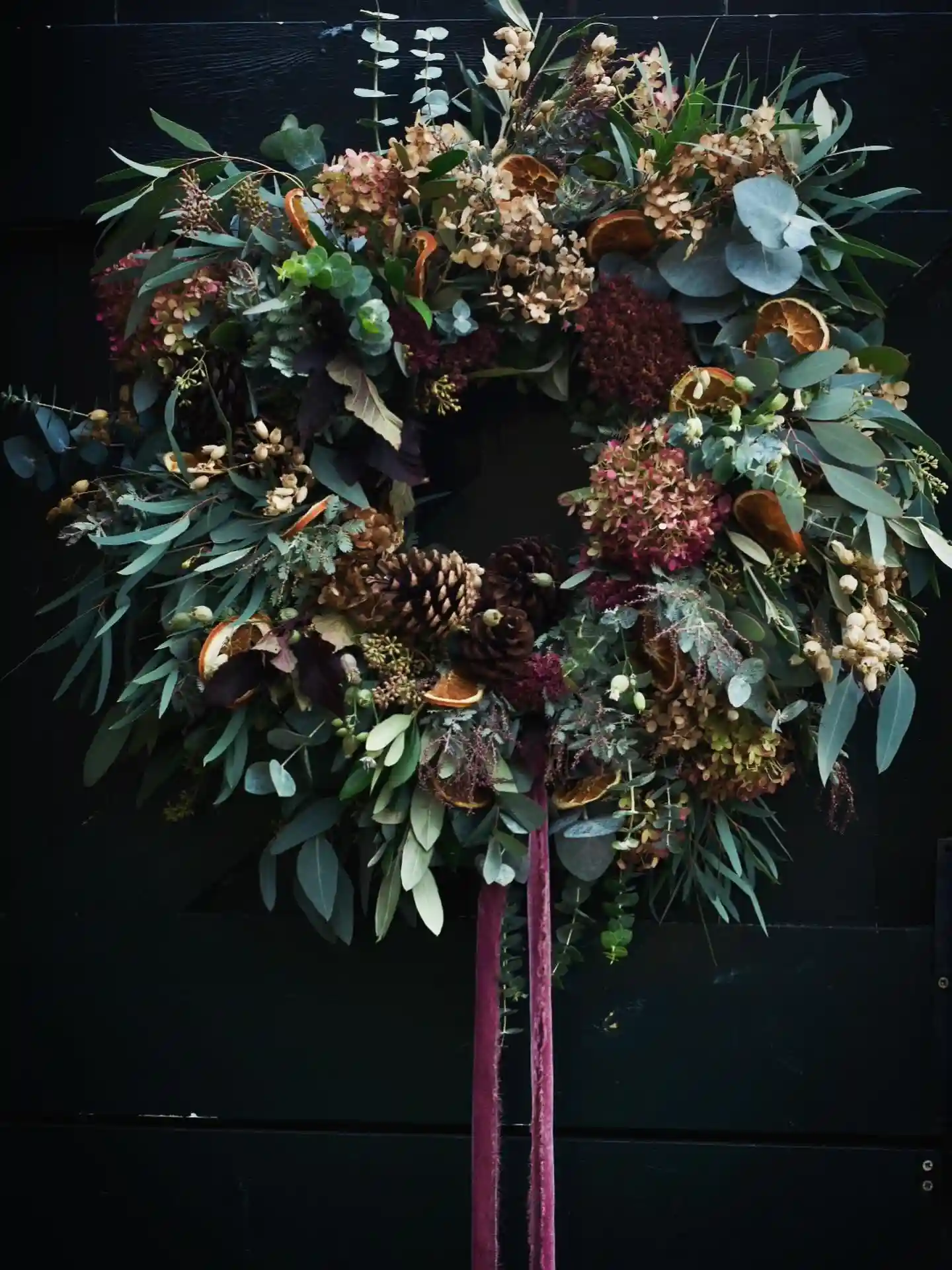 pinecone fall wreath