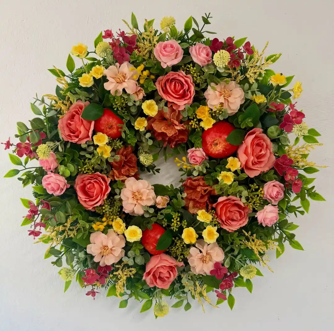 seasonal faux wreath