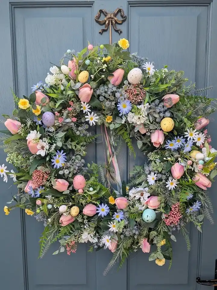 tulip faux wreath