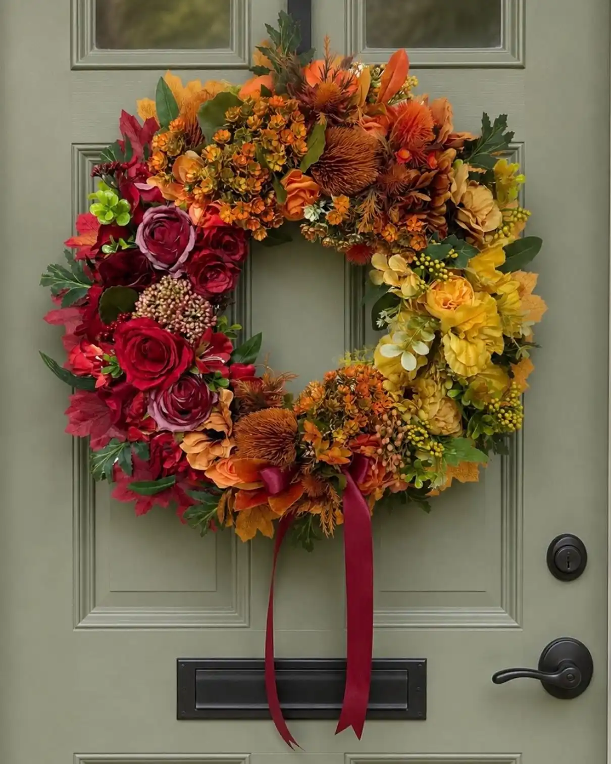 warm autumn wreath