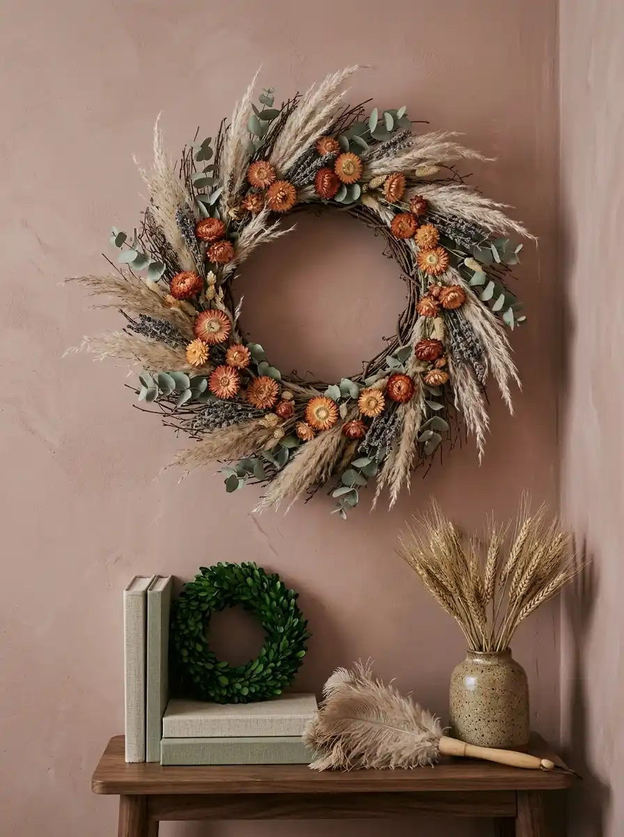 Dried and Preserved Wreath Care