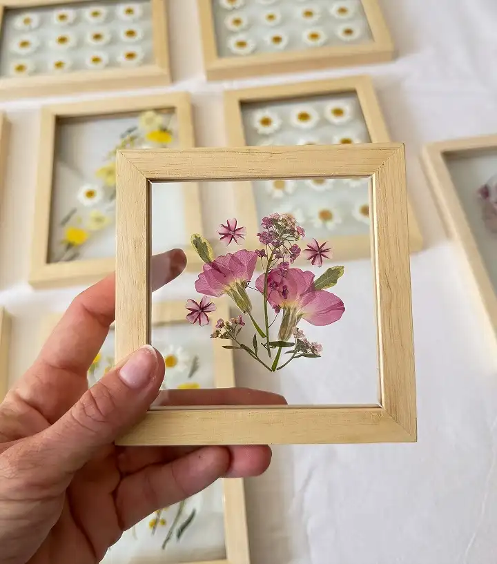 Pressed Flower Glass Frames
