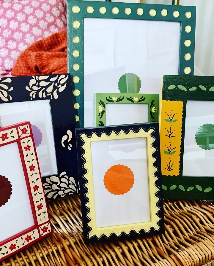 Hand Painted Wooden Picture Frames