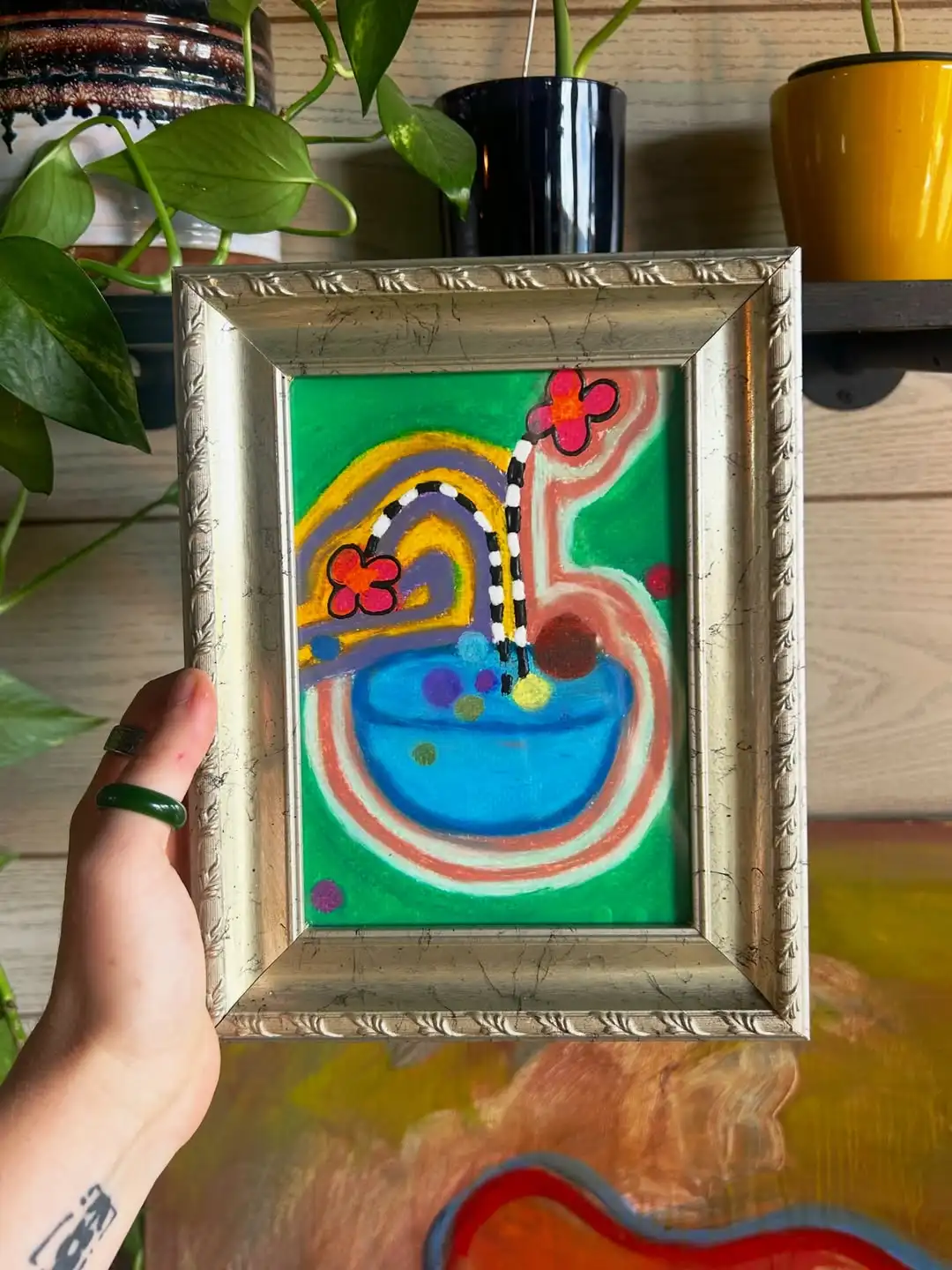 Oil Pastel Drawing