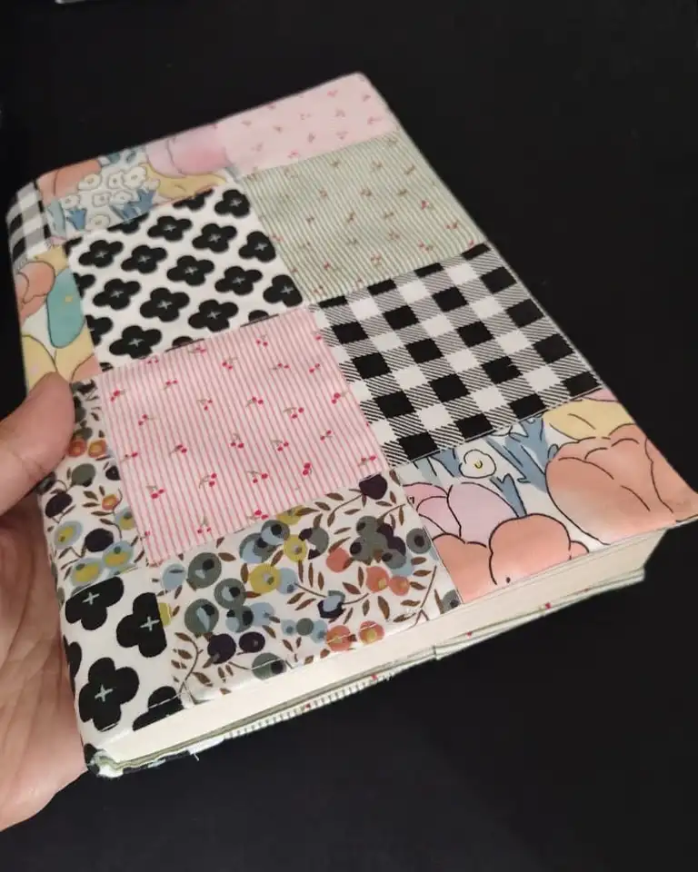 Patchwork Fabric Book Cover