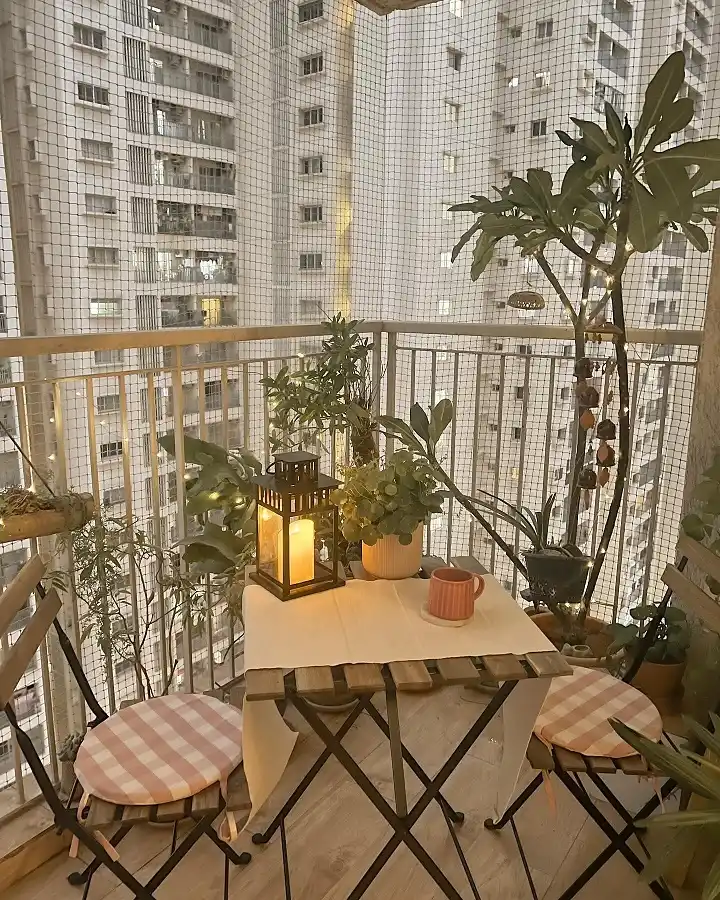 Light a Lantern and Weave Fairy Lights Through the Pots